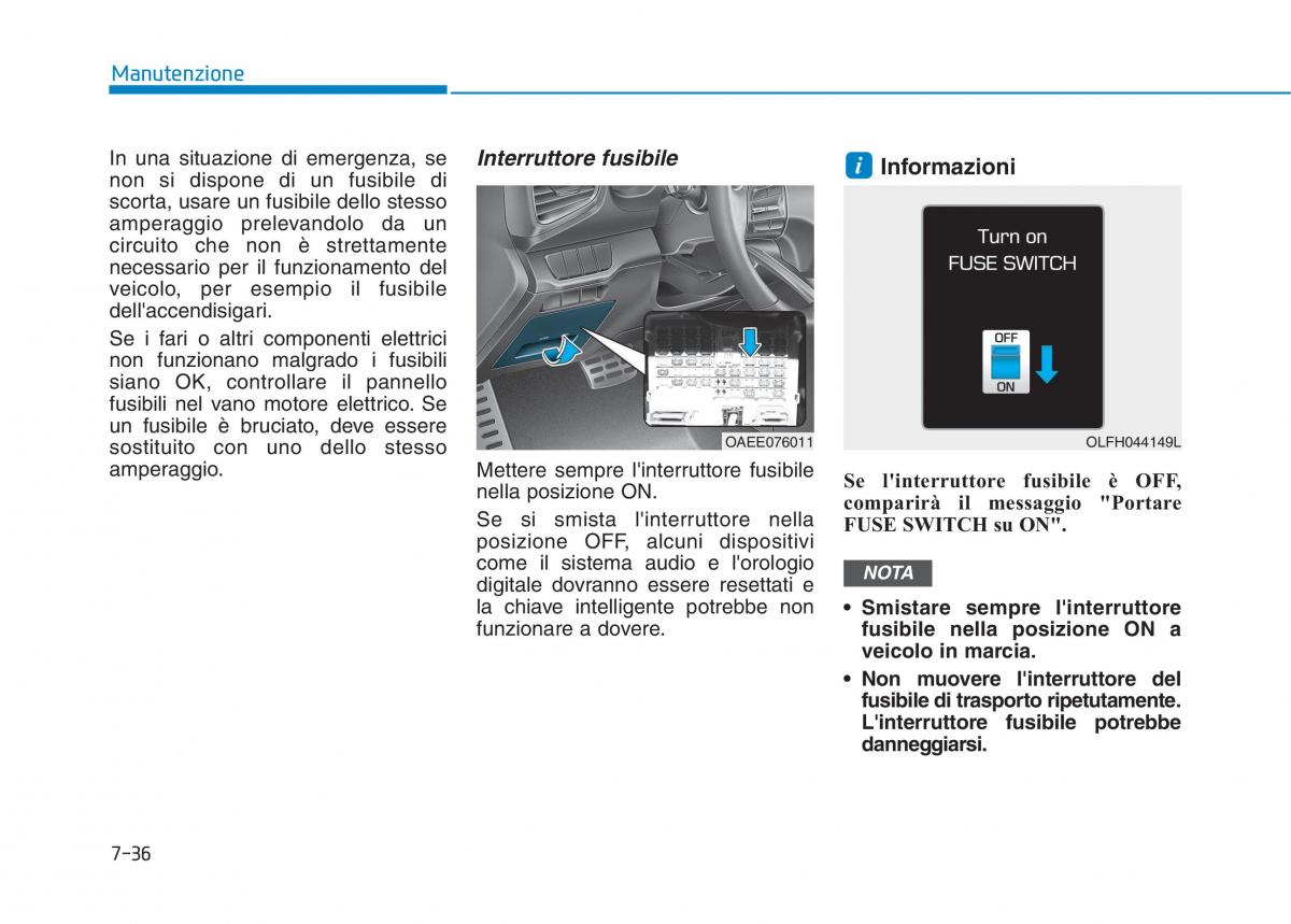 Hyundai Ioniq Electric manuale del proprietario / page 510