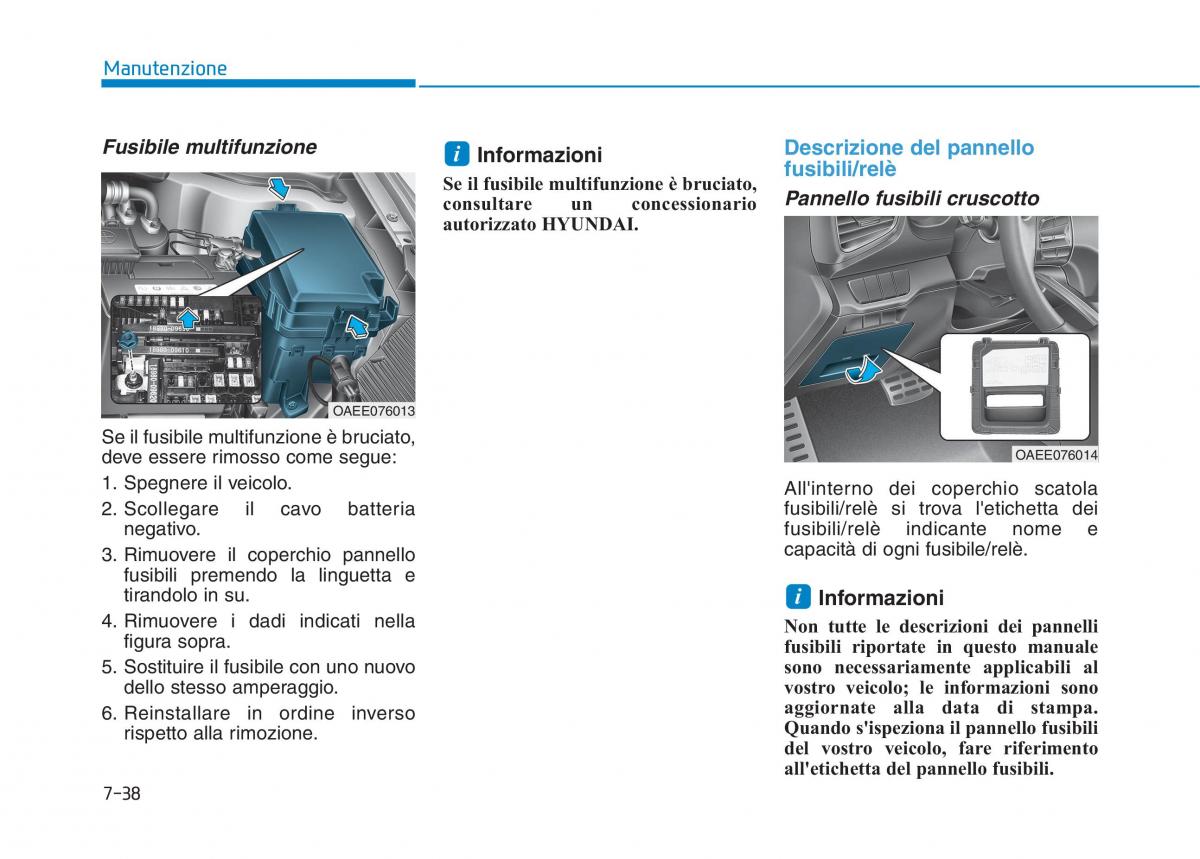 Hyundai Ioniq Electric manuale del proprietario / page 512