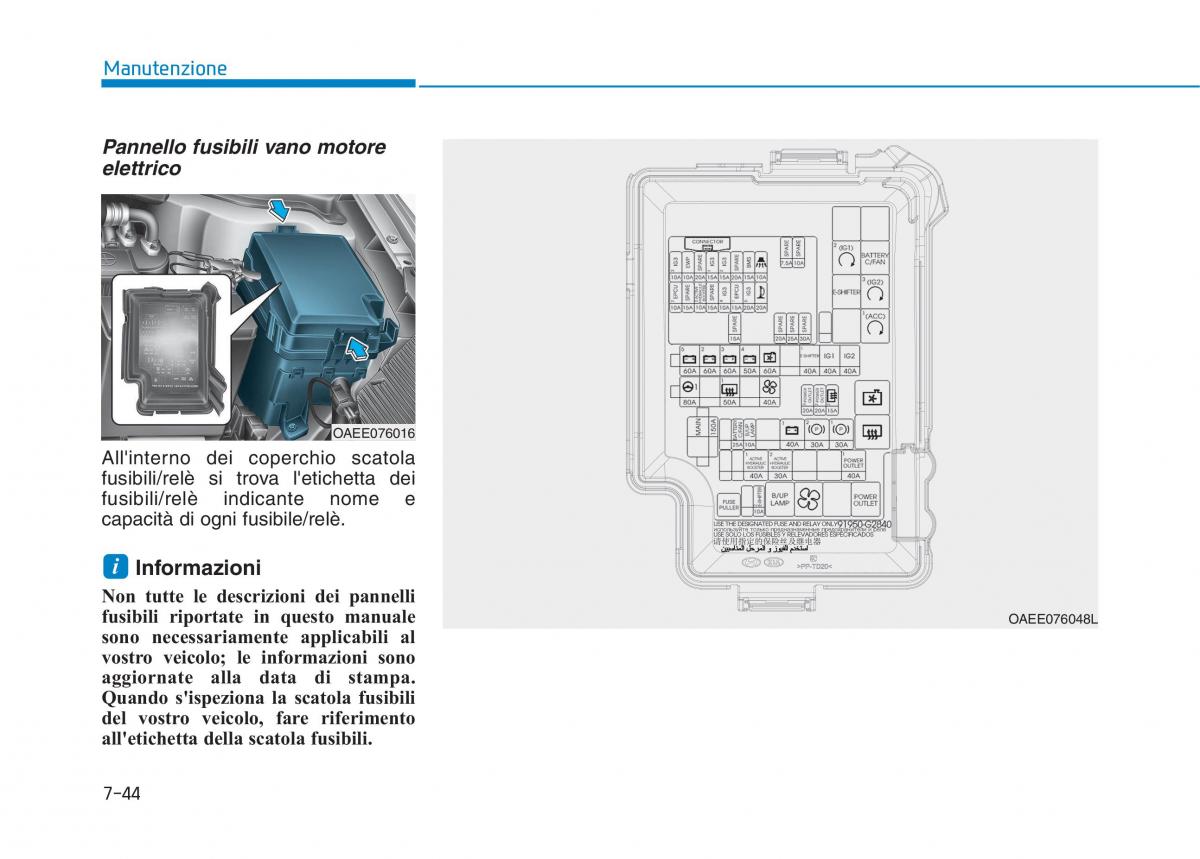 Hyundai Ioniq Electric manuale del proprietario / page 518