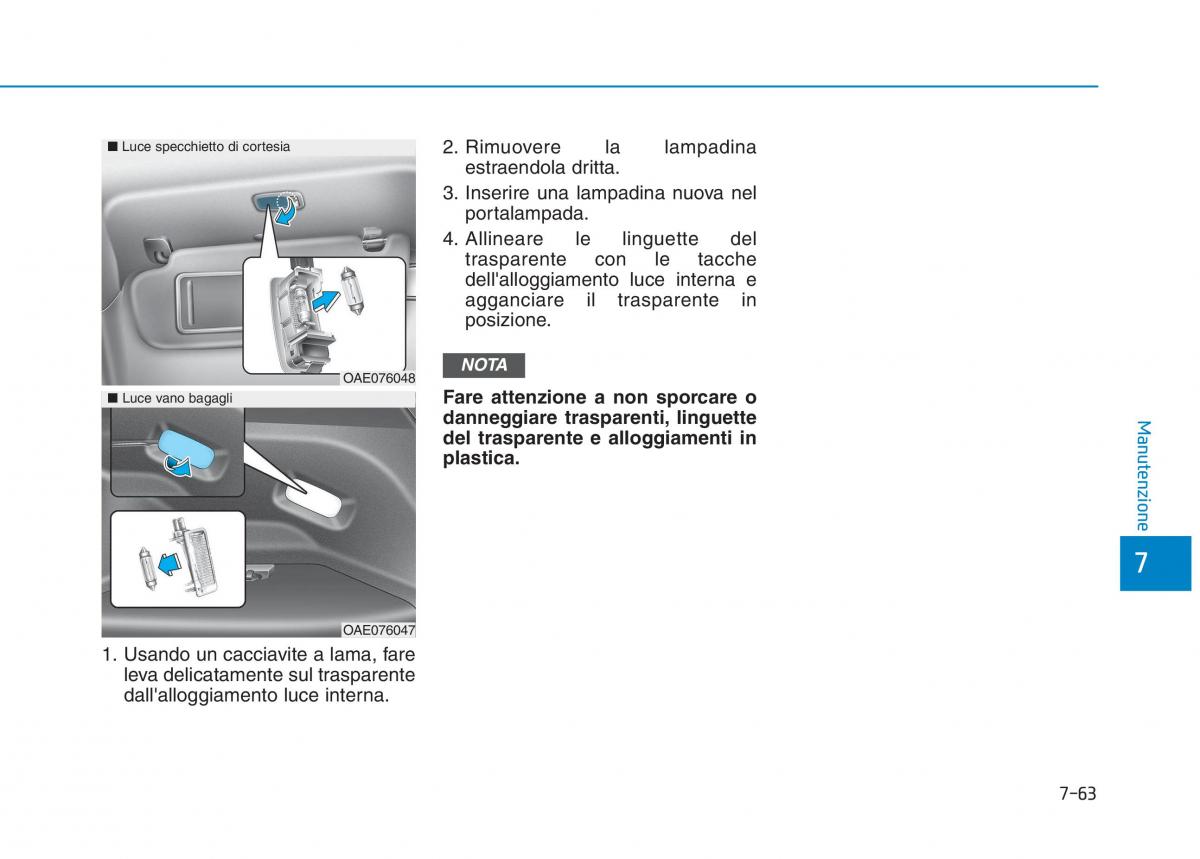 Hyundai Ioniq Electric manuale del proprietario / page 537