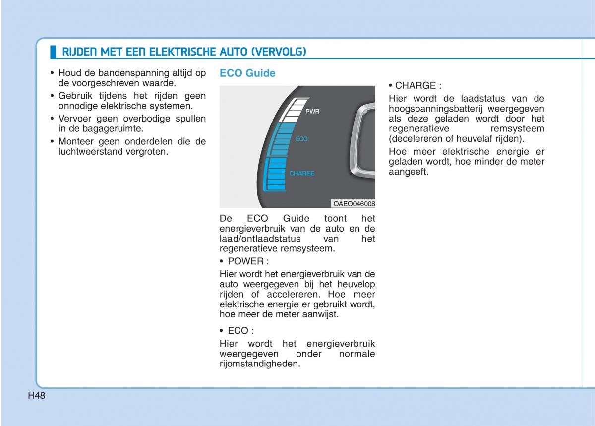 Hyundai Ioniq Electric handleiding / page 55