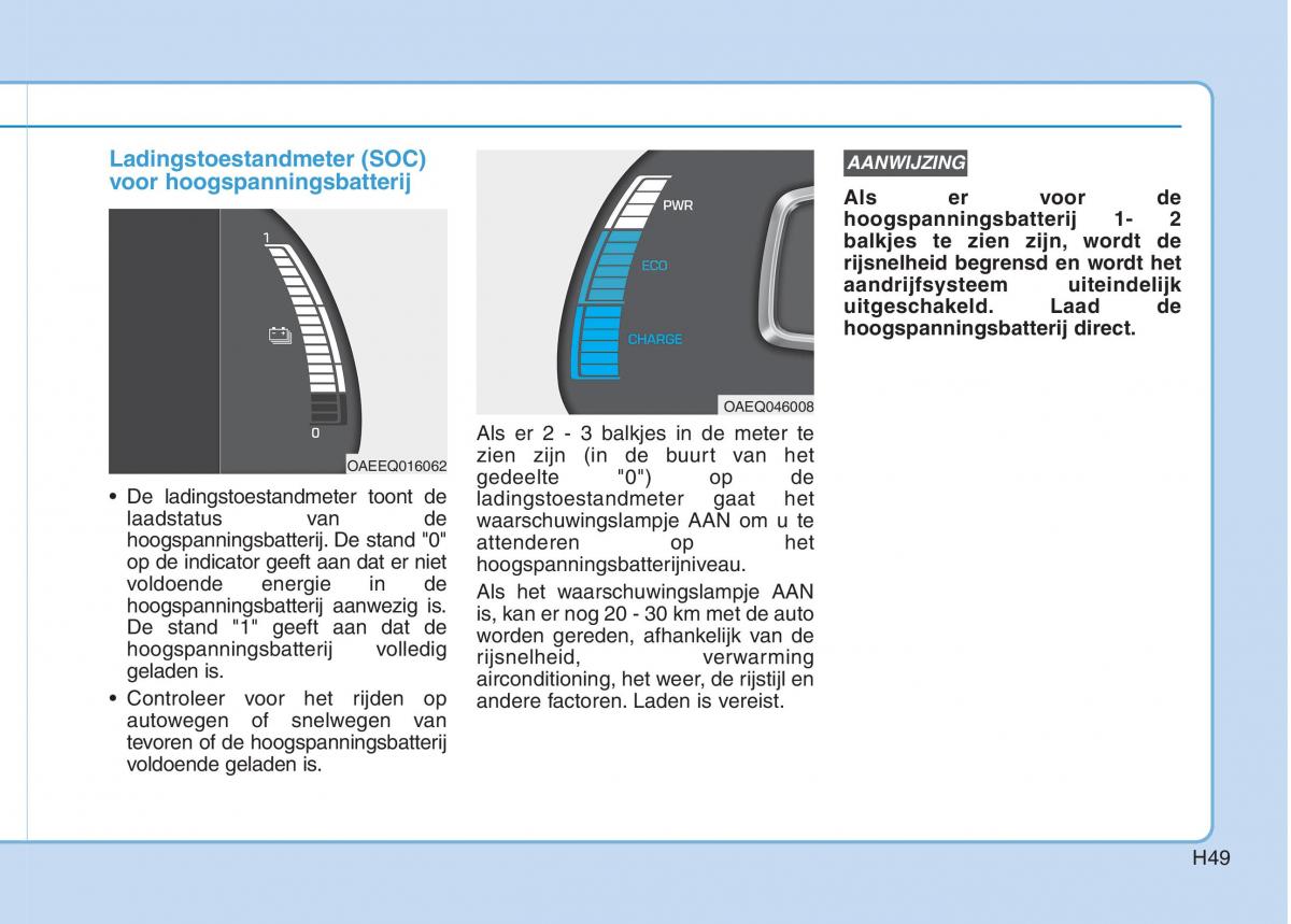 Hyundai Ioniq Electric handleiding / page 56