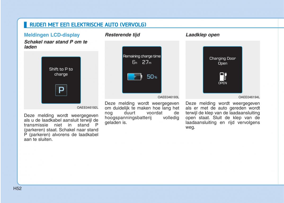 Hyundai Ioniq Electric handleiding / page 59