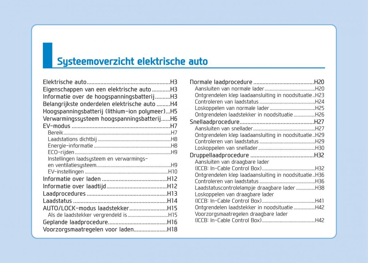 Hyundai Ioniq Electric handleiding / page 8