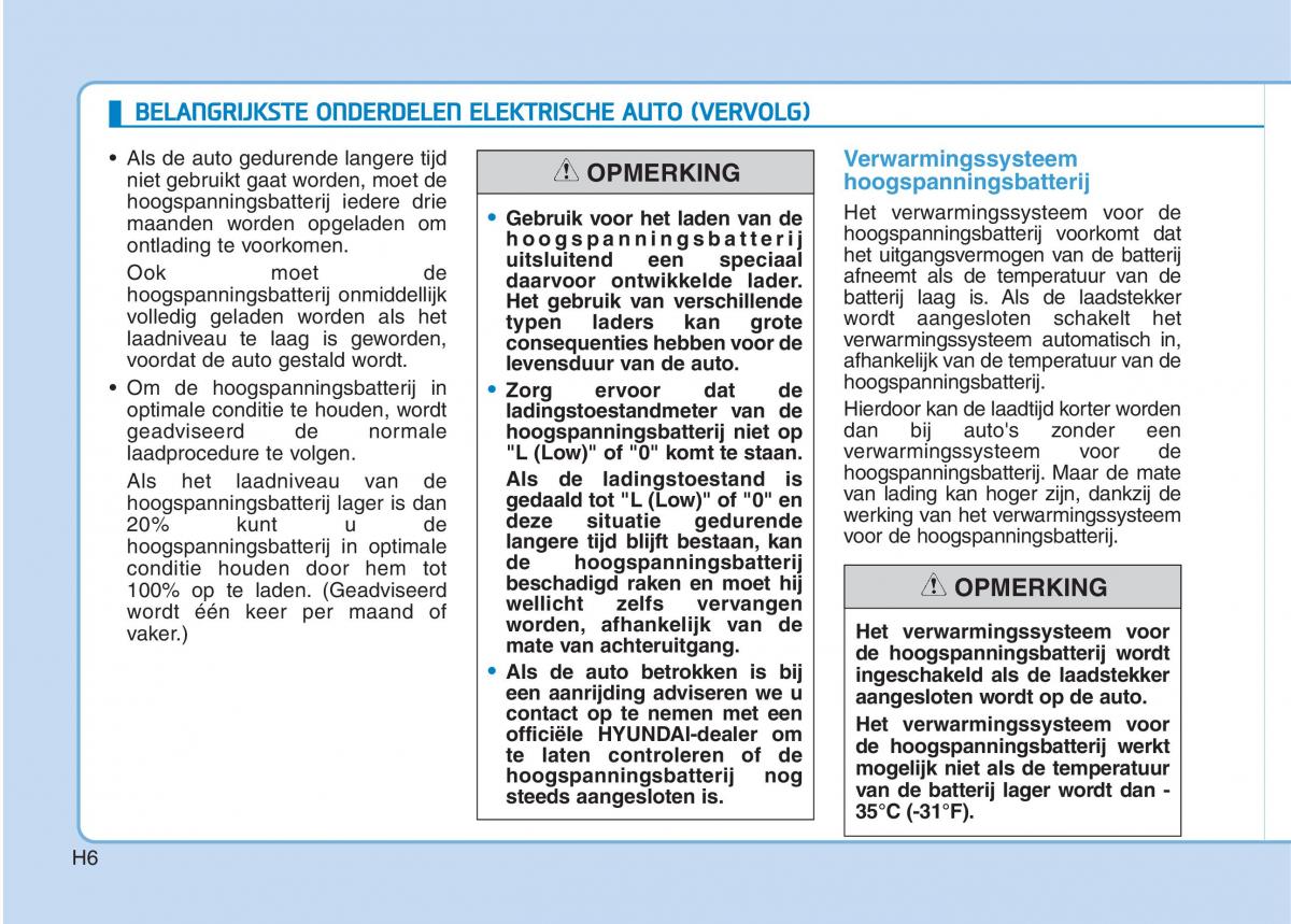 Hyundai Ioniq Electric handleiding / page 13