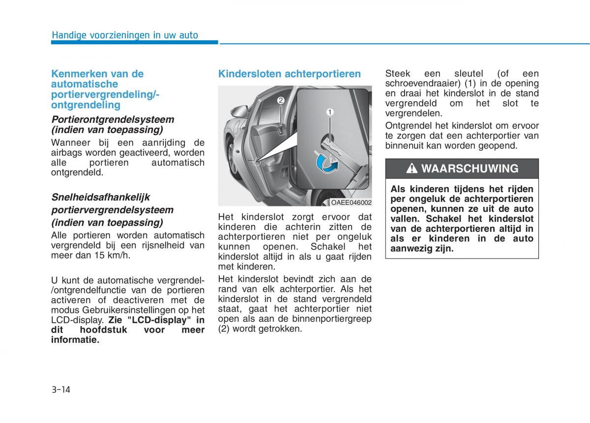 Hyundai Ioniq Electric handleiding / page 161