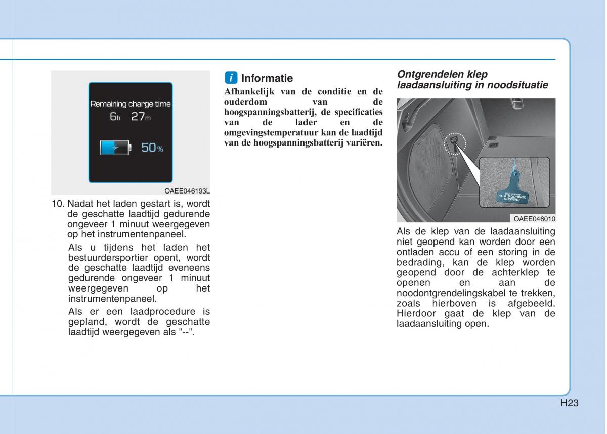 Hyundai Ioniq Electric handleiding / page 30