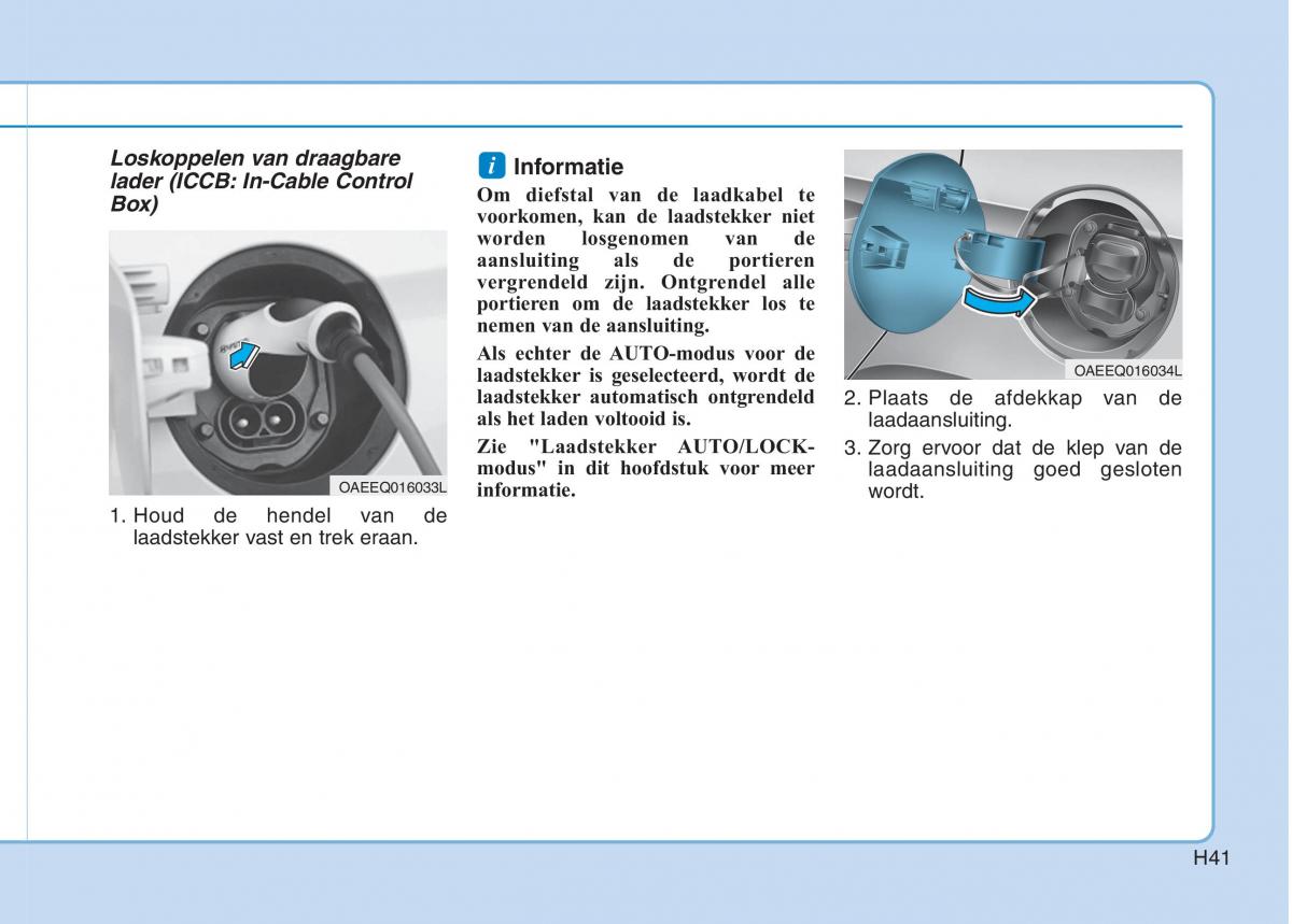 Hyundai Ioniq Electric handleiding / page 48