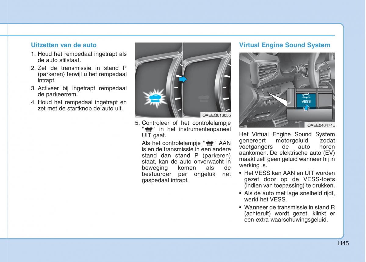 Hyundai Ioniq Electric handleiding / page 52