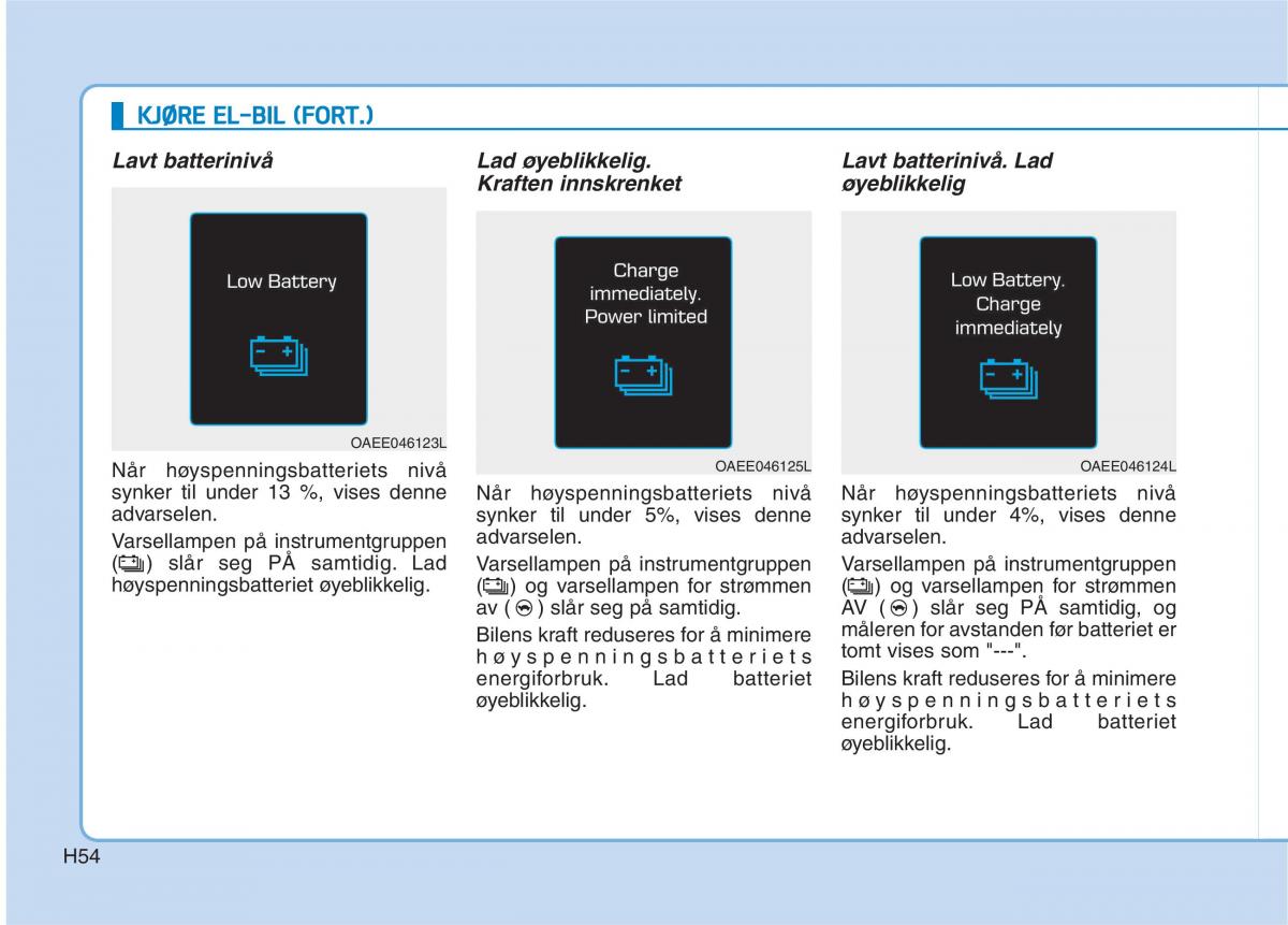 Hyundai Ioniq Electric bruksanvisningen / page 61