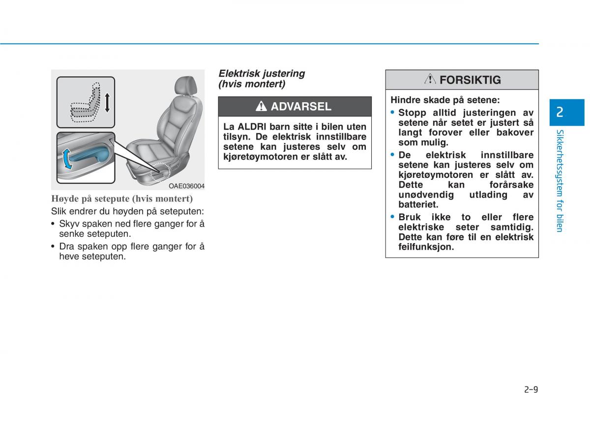 Hyundai Ioniq Electric bruksanvisningen / page 85