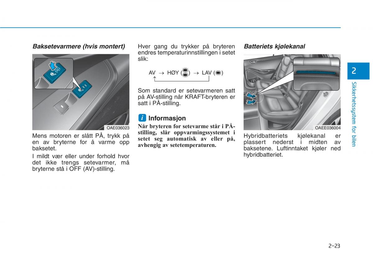 Hyundai Ioniq Electric bruksanvisningen / page 99