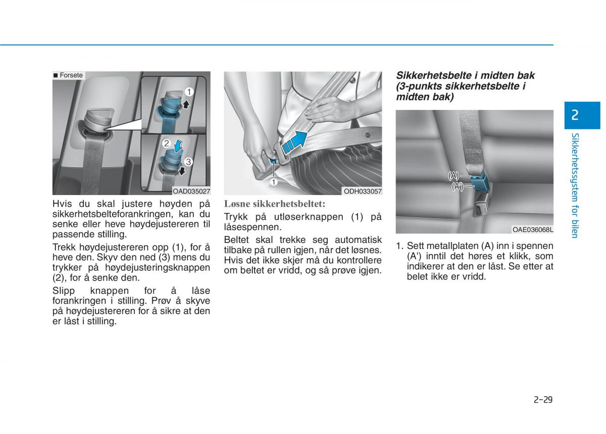 Hyundai Ioniq Electric bruksanvisningen / page 105