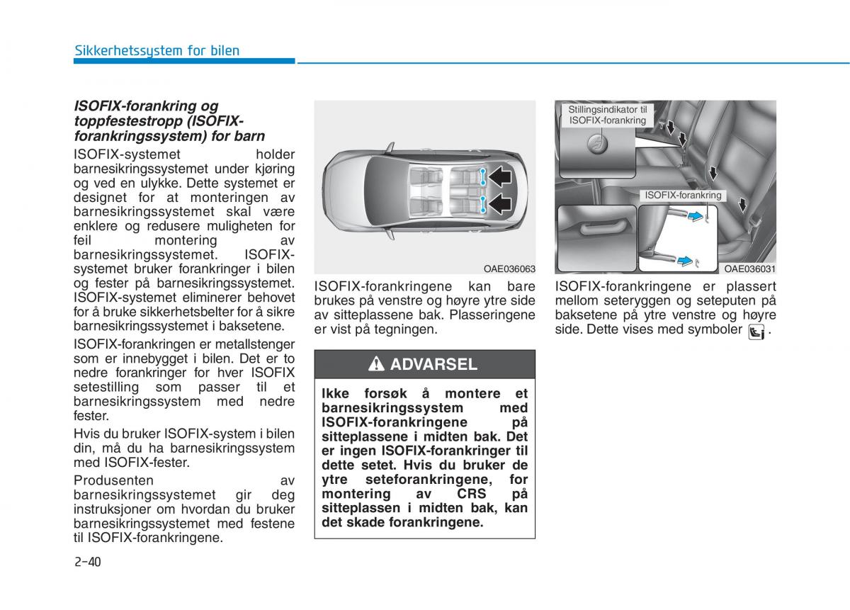 Hyundai Ioniq Electric bruksanvisningen / page 116