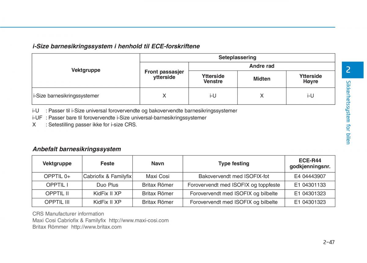 Hyundai Ioniq Electric bruksanvisningen / page 123