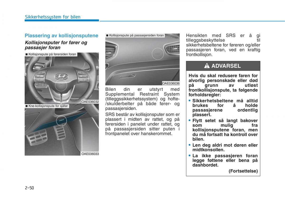 Hyundai Ioniq Electric bruksanvisningen / page 126