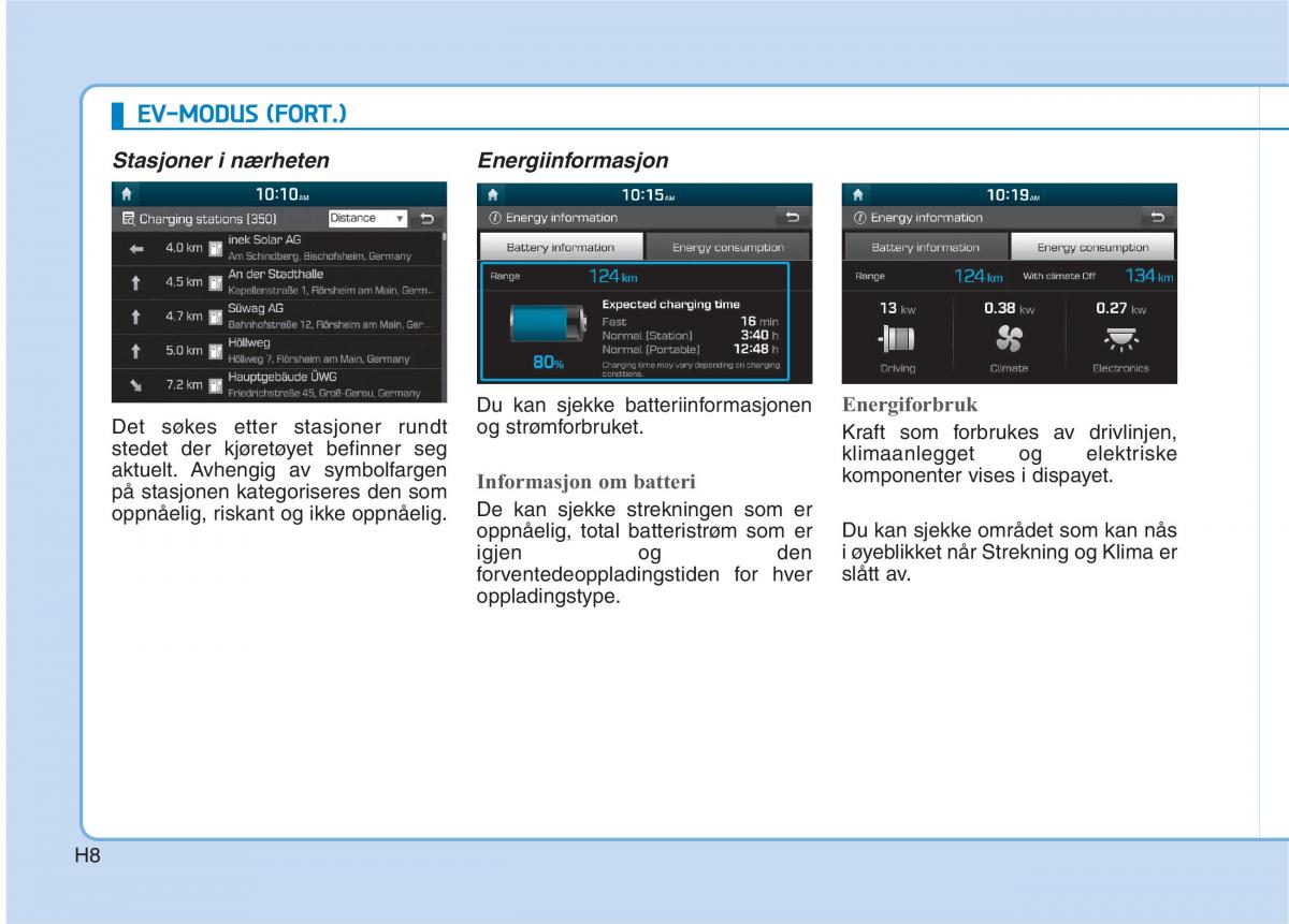 Hyundai Ioniq Electric bruksanvisningen / page 15