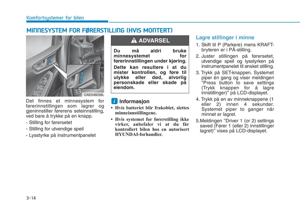 Hyundai Ioniq Electric bruksanvisningen / page 159