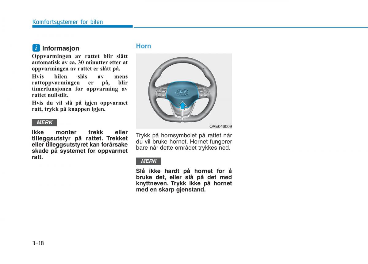 Hyundai Ioniq Electric bruksanvisningen / page 163