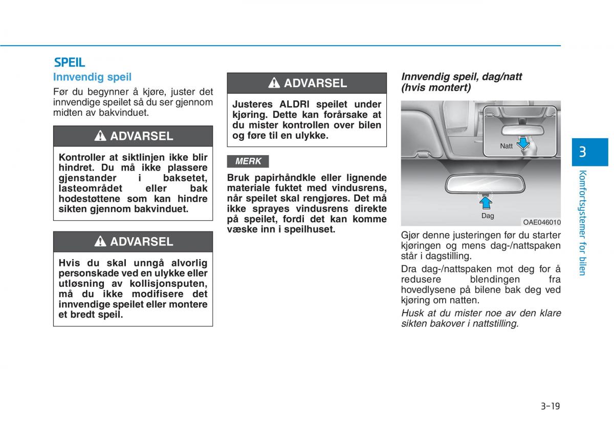 Hyundai Ioniq Electric bruksanvisningen / page 164