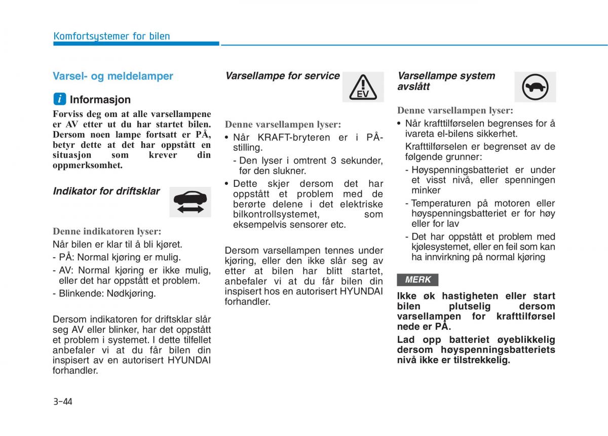 Hyundai Ioniq Electric bruksanvisningen / page 189