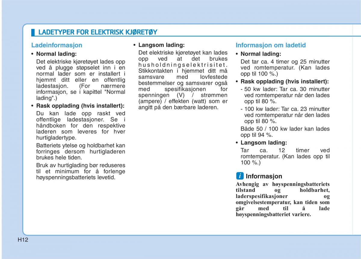 Hyundai Ioniq Electric bruksanvisningen / page 19