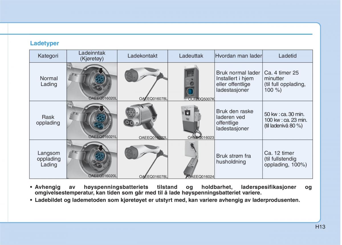 Hyundai Ioniq Electric bruksanvisningen / page 20