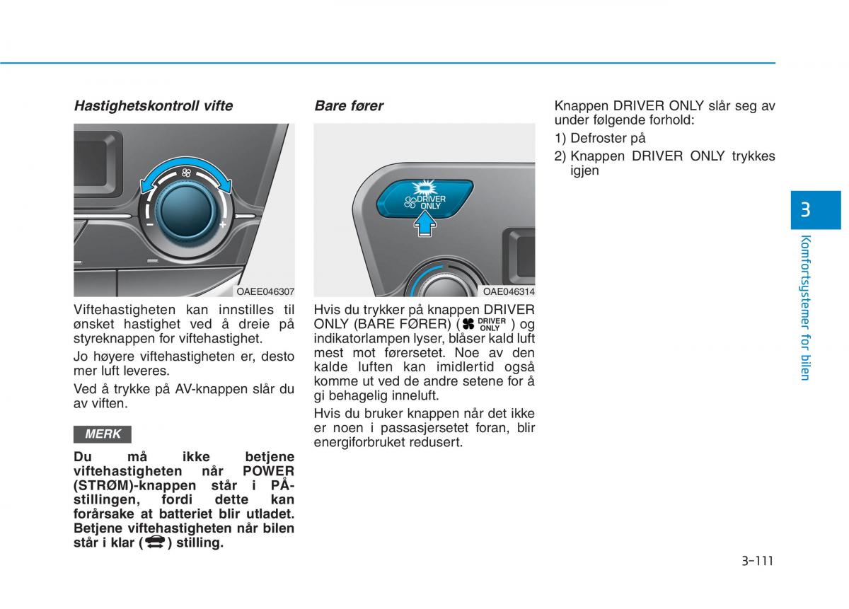 Hyundai Ioniq Electric bruksanvisningen / page 256