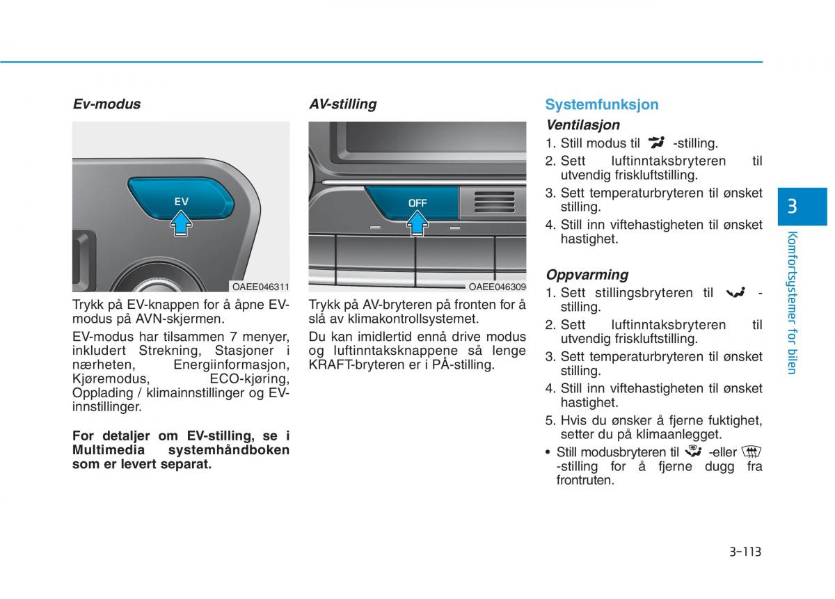 Hyundai Ioniq Electric bruksanvisningen / page 258