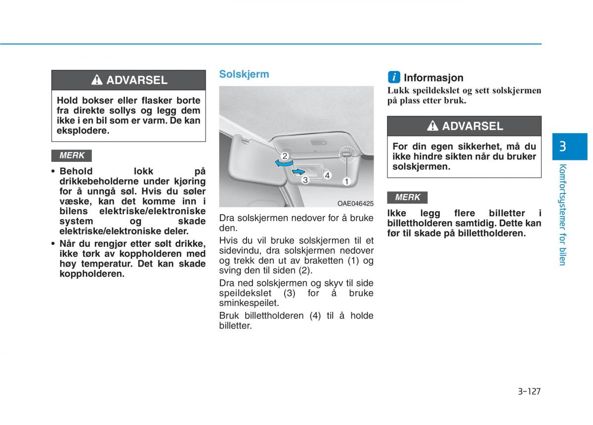 Hyundai Ioniq Electric bruksanvisningen / page 272