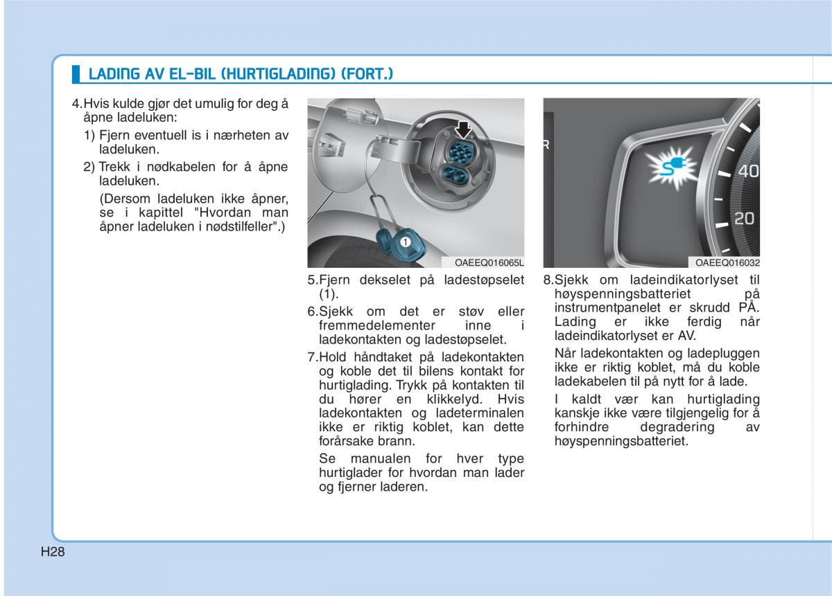 Hyundai Ioniq Electric bruksanvisningen / page 35