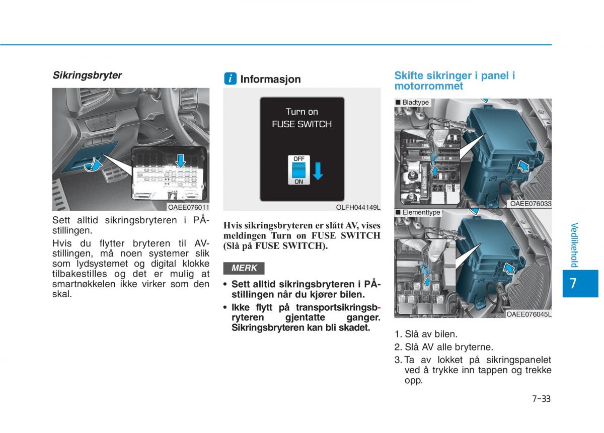 Hyundai Ioniq Electric bruksanvisningen / page 478