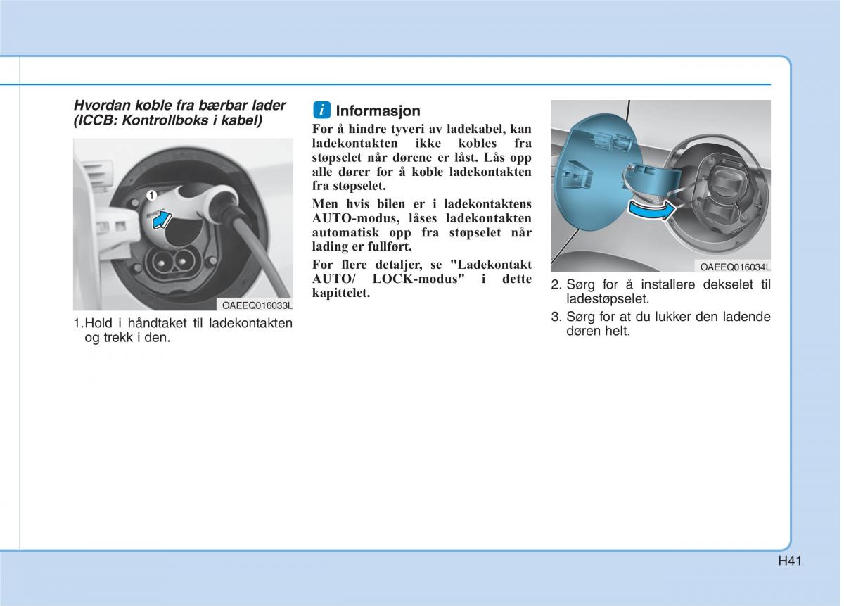 Hyundai Ioniq Electric bruksanvisningen / page 48