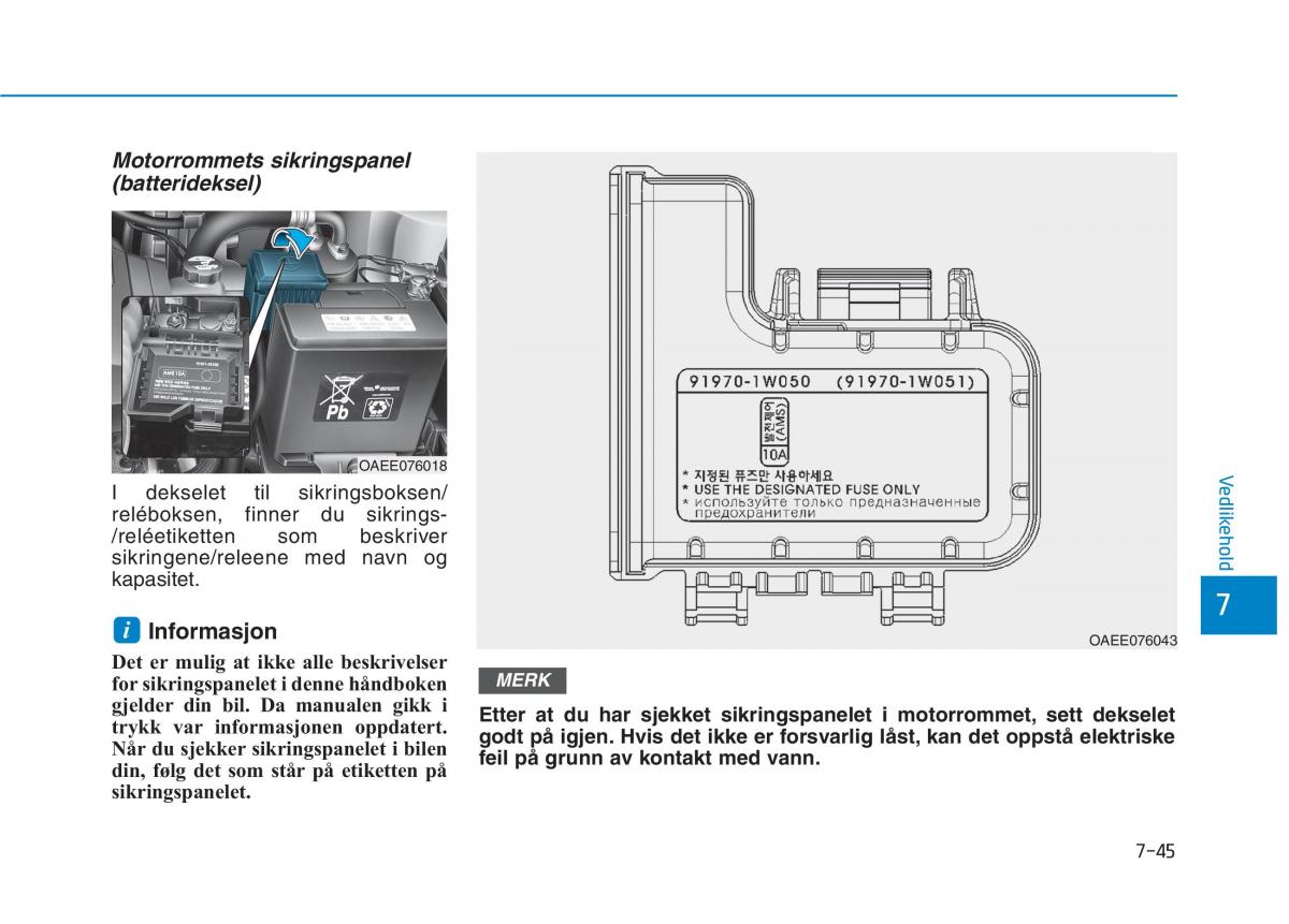 Hyundai Ioniq Electric bruksanvisningen / page 490