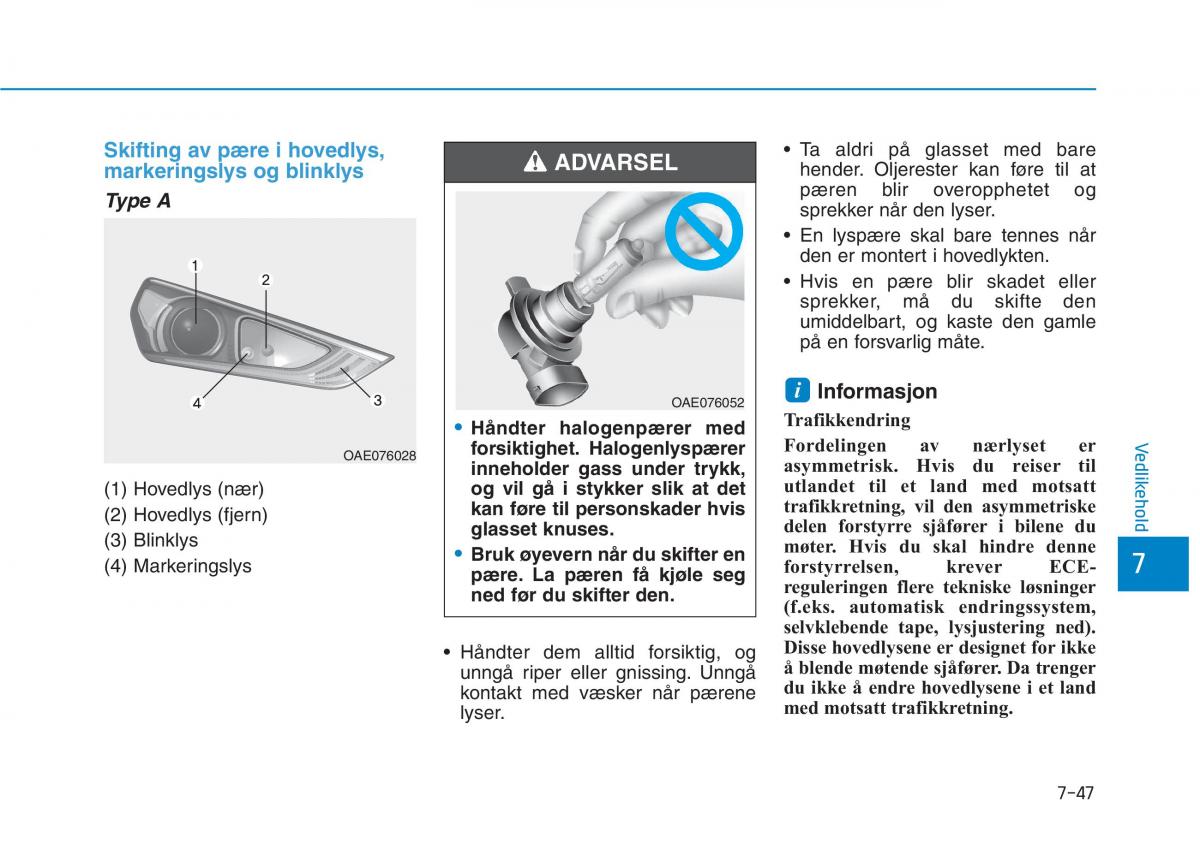 Hyundai Ioniq Electric bruksanvisningen / page 492