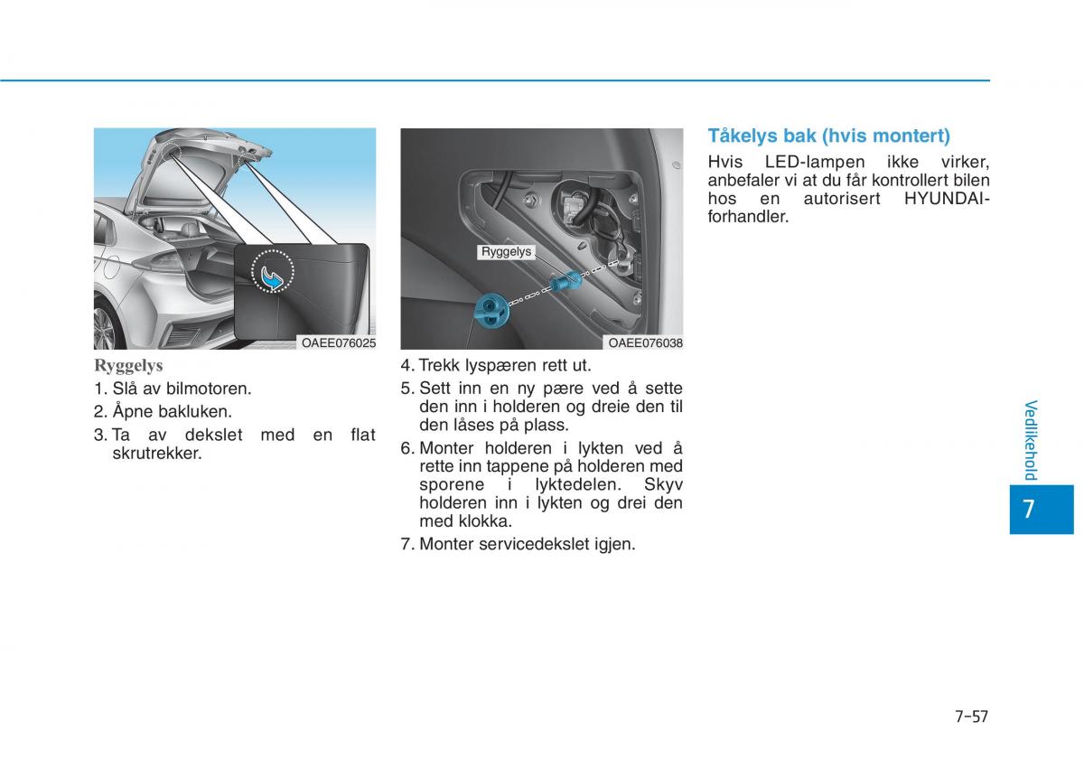 Hyundai Ioniq Electric bruksanvisningen / page 502