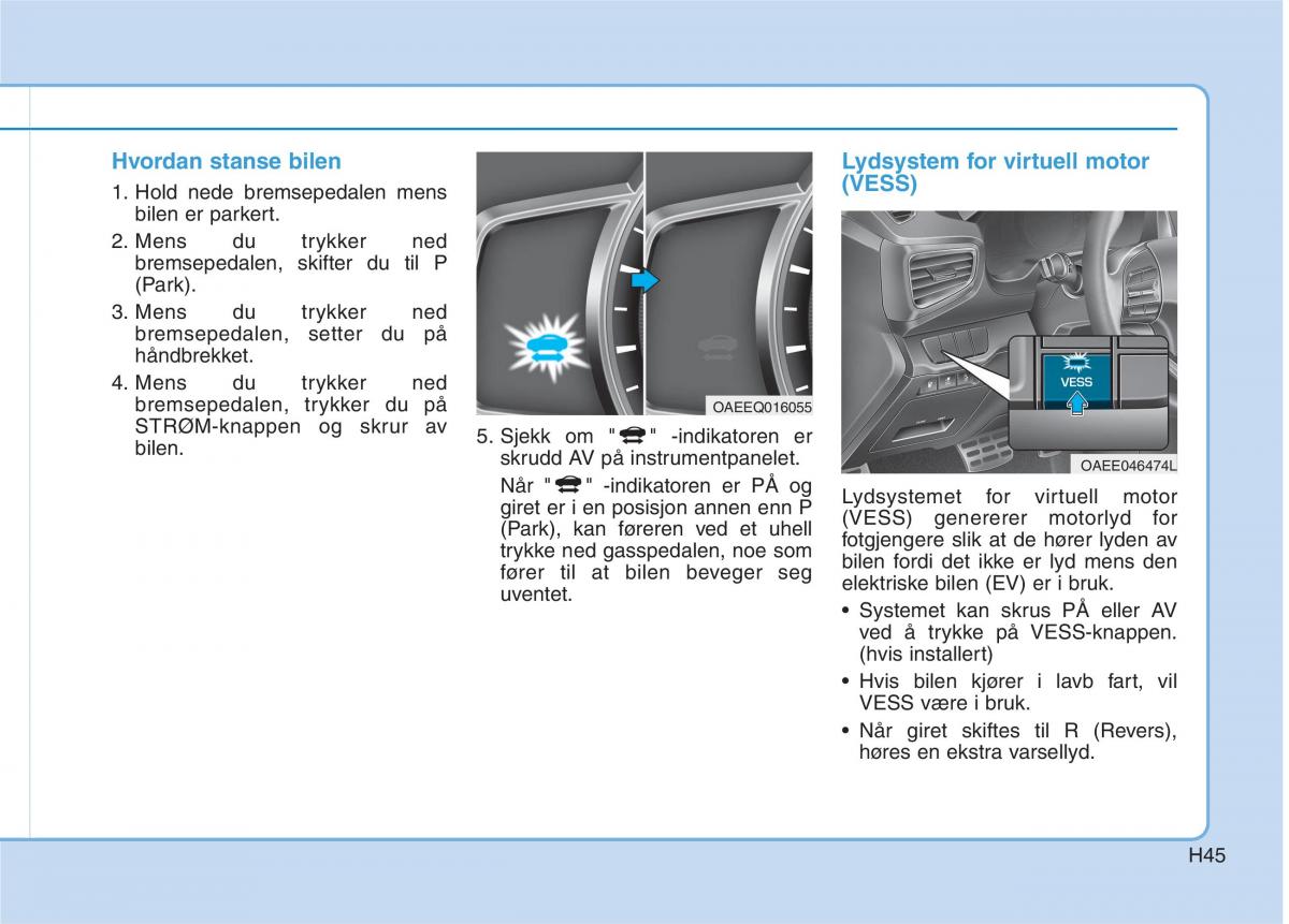 Hyundai Ioniq Electric bruksanvisningen / page 52