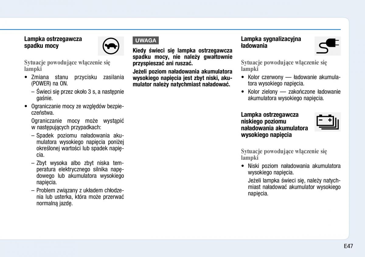 Hyundai Ioniq Electric instrukcja obslugi / page 55