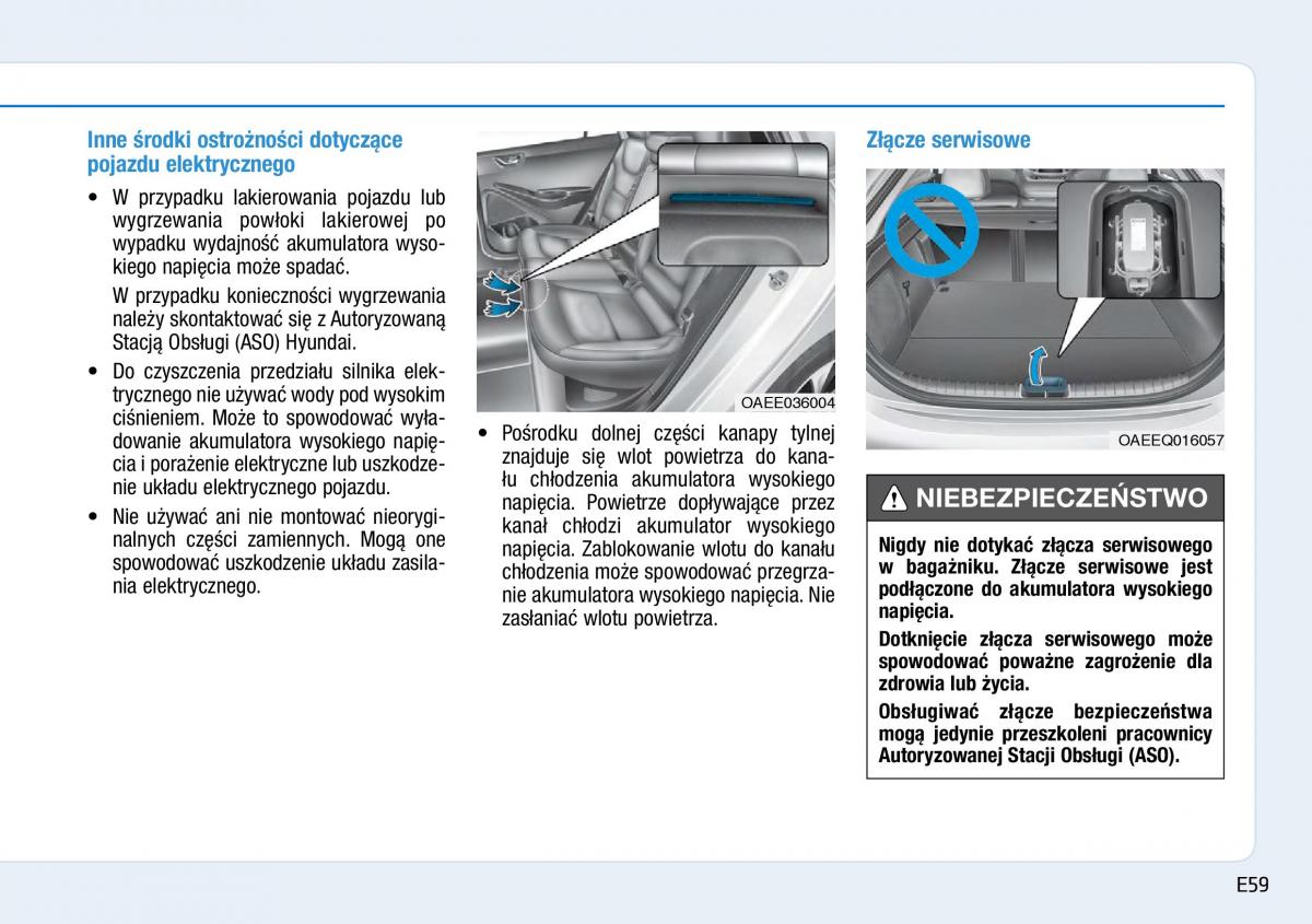 Hyundai Ioniq Electric instrukcja obslugi / page 67