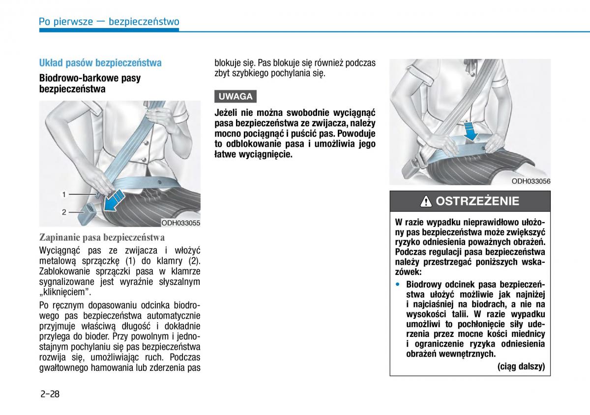 Hyundai Ioniq Electric instrukcja obslugi / page 102