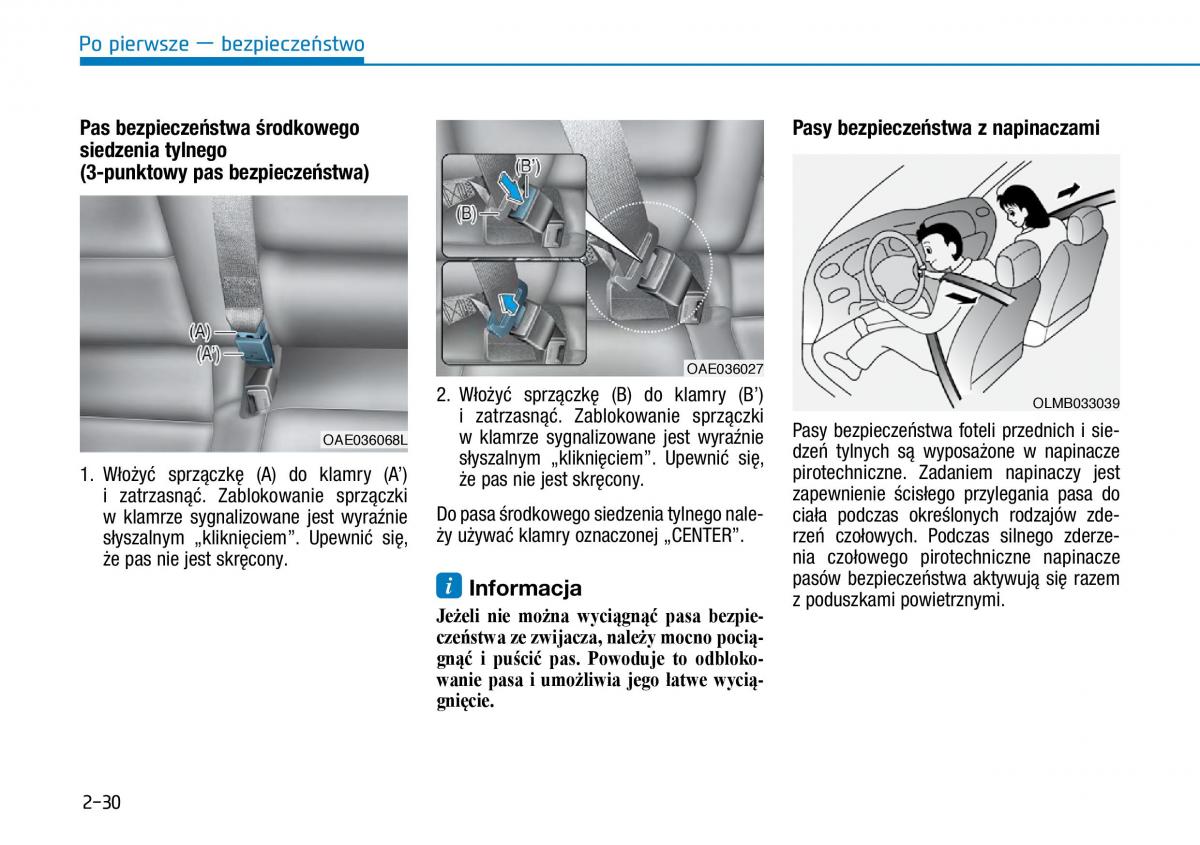 Hyundai Ioniq Electric instrukcja obslugi / page 104