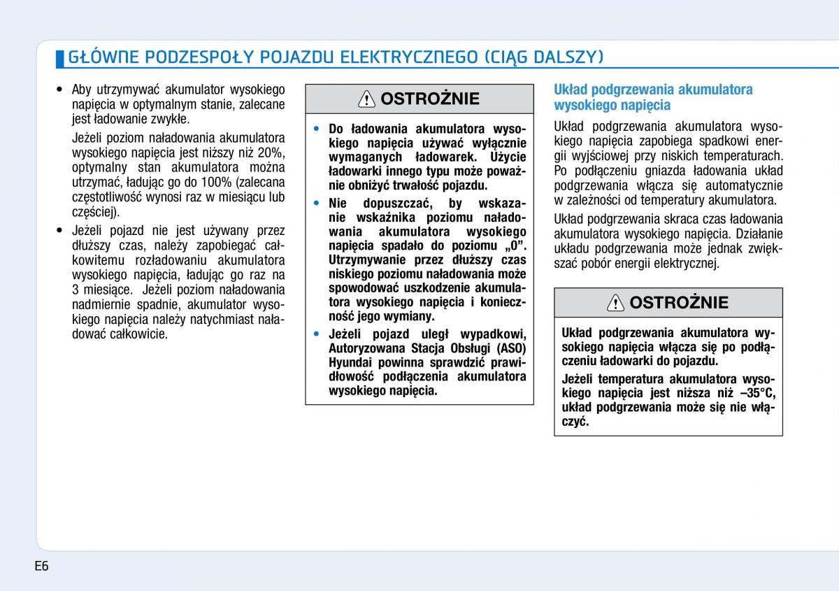 Hyundai Ioniq Electric instrukcja obslugi / page 14