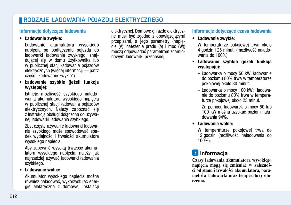 Hyundai Ioniq Electric instrukcja obslugi / page 20