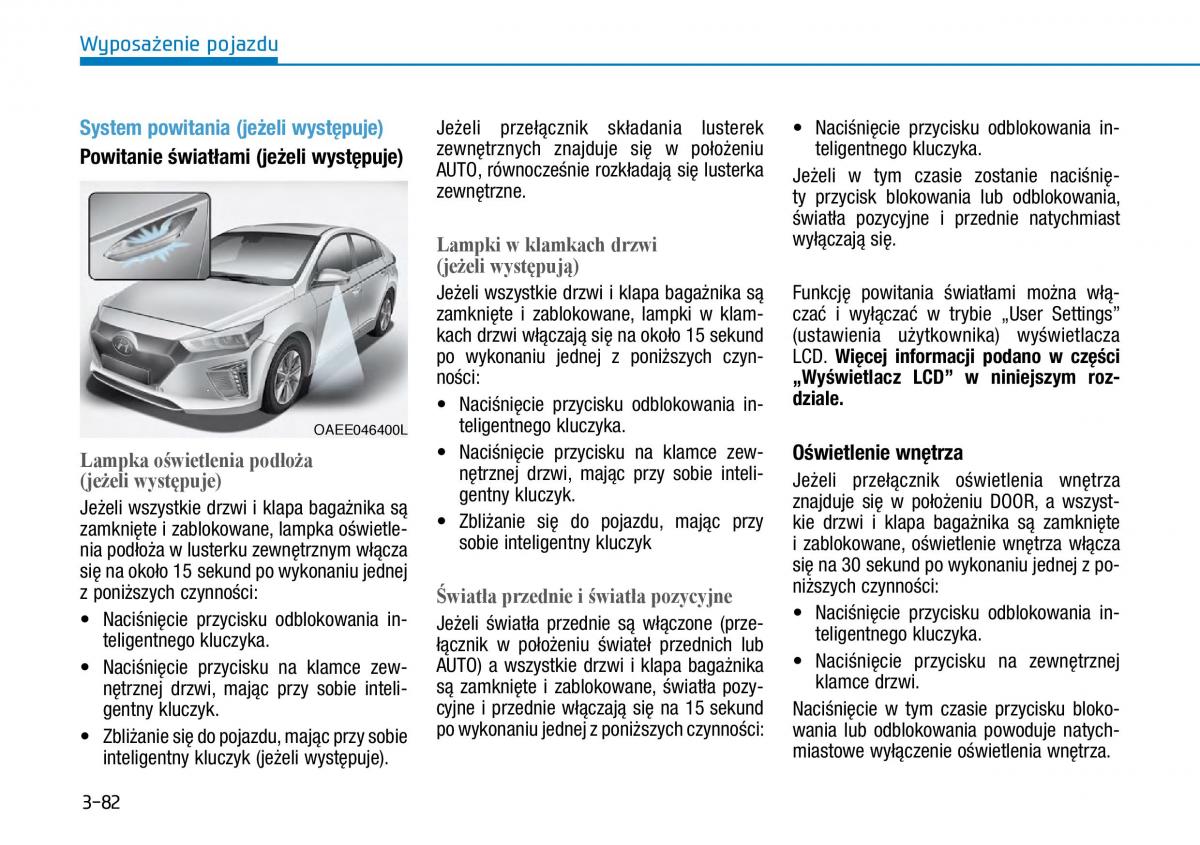 Hyundai Ioniq Electric instrukcja obslugi / page 224