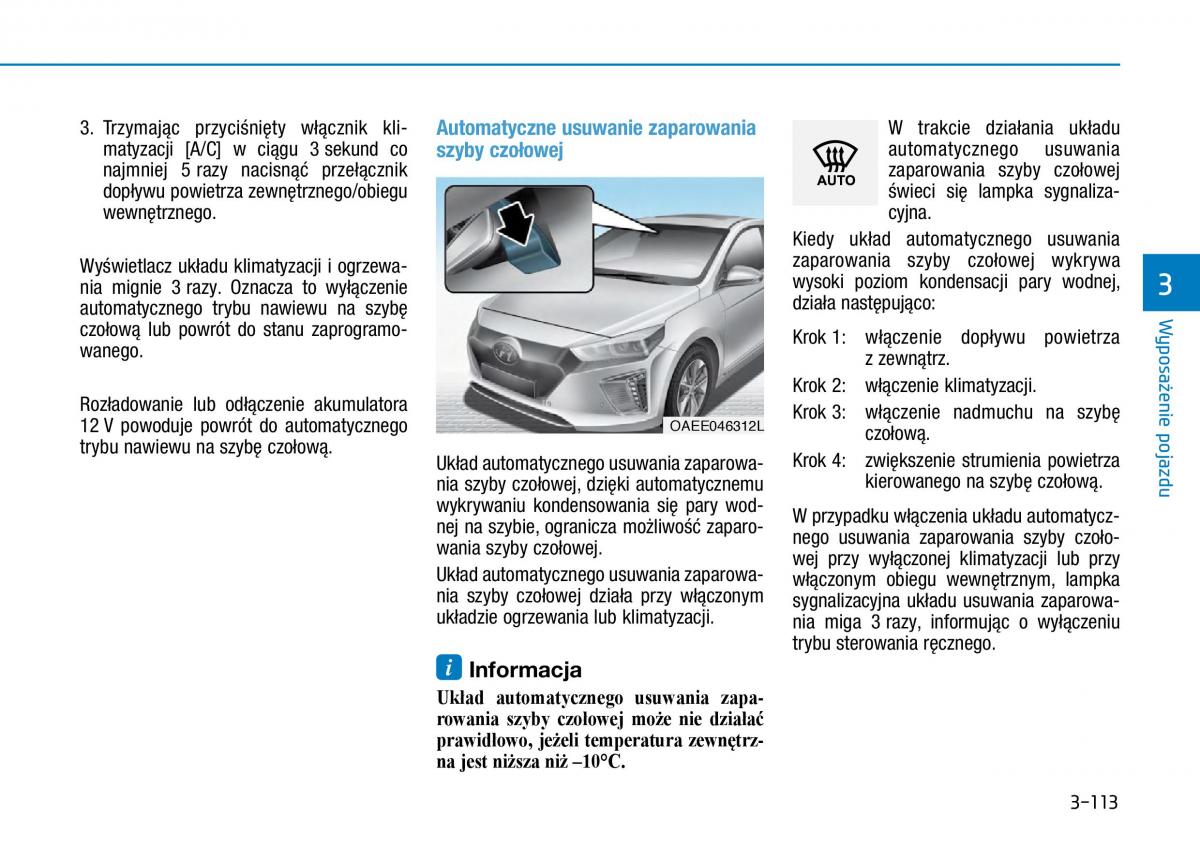 Hyundai Ioniq Electric instrukcja obslugi / page 255