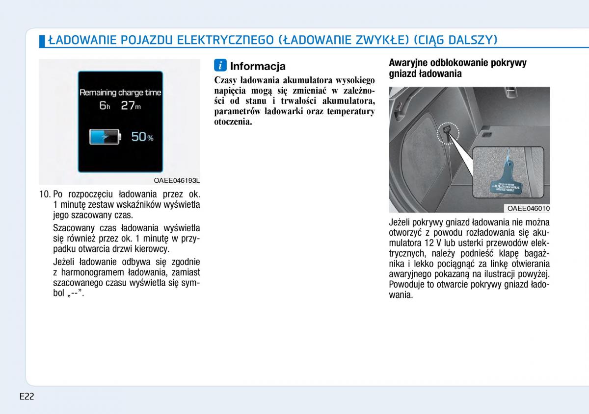 Hyundai Ioniq Electric instrukcja obslugi / page 30