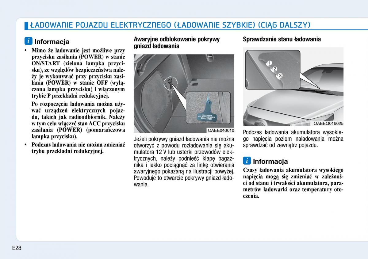 Hyundai Ioniq Electric instrukcja obslugi / page 36