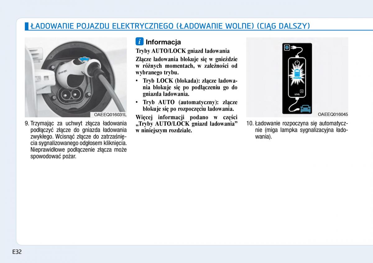 Hyundai Ioniq Electric instrukcja obslugi / page 40