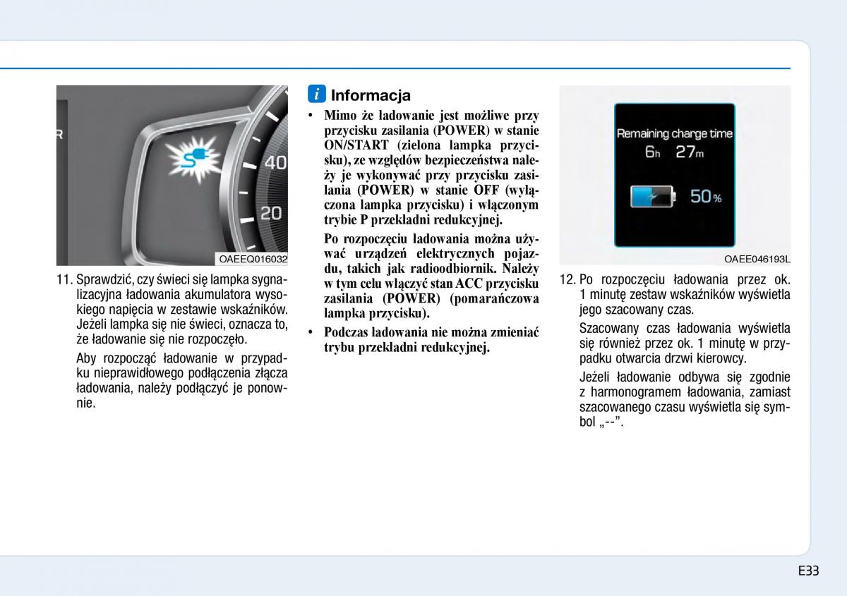 Hyundai Ioniq Electric instrukcja obslugi / page 41