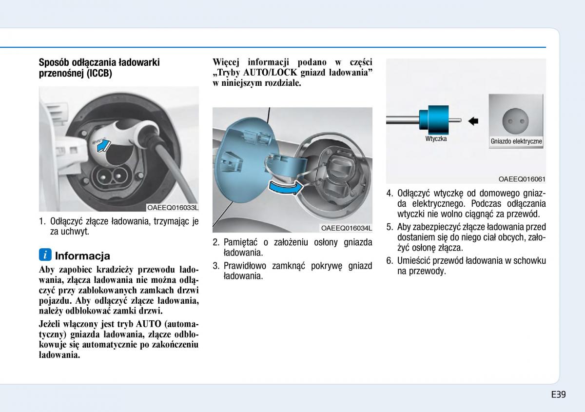 Hyundai Ioniq Electric instrukcja obslugi / page 47